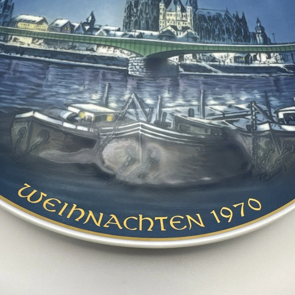 3 Rosenthal Weihnachtsteller Collector‎ Plates 1970, 1971, 1972